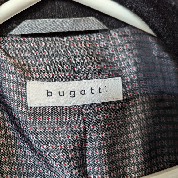 Bugatti Wool Jacket like new 38 R 38R charcoal grey tweed - Picture 2 of 16